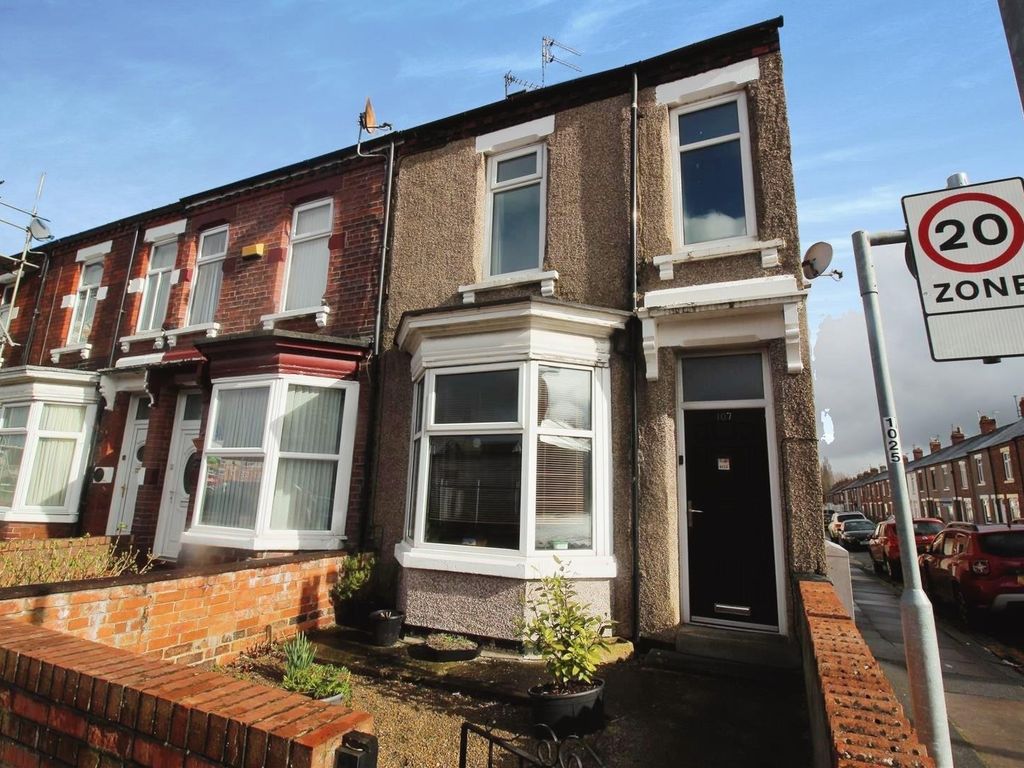 3 bed terraced house for sale in Neasham Road, Darlington DL1, £100,000