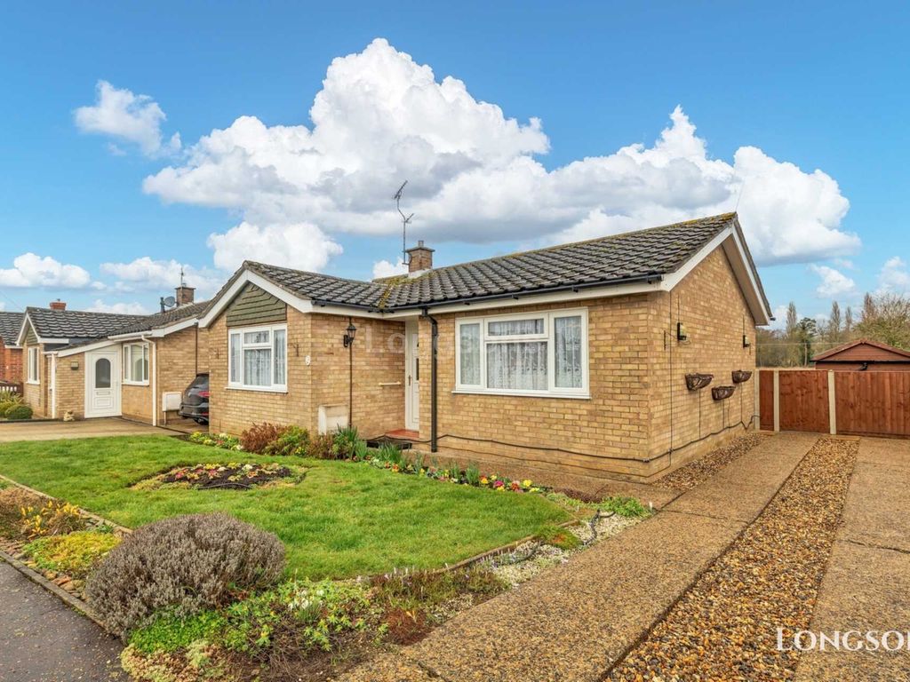 2 bed detached bungalow for sale in Langmere Road, Thetford IP25, £210,000