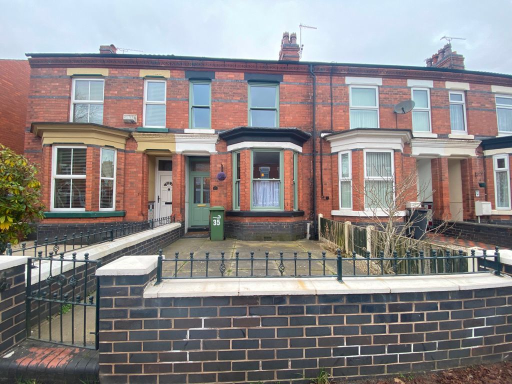 3 bed terraced house for sale in Ruskin Road, Crewe CW2, £145,000