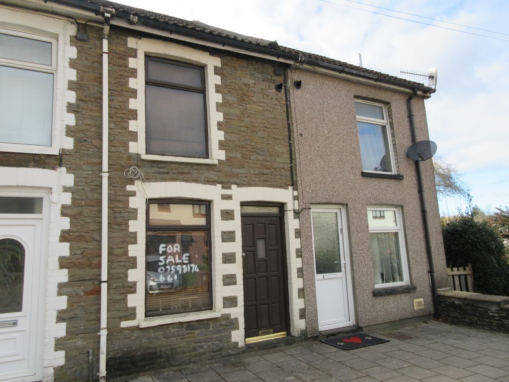 2 bed terraced house for sale in Victoria Road, Fleur De Lys NP12, £89,950