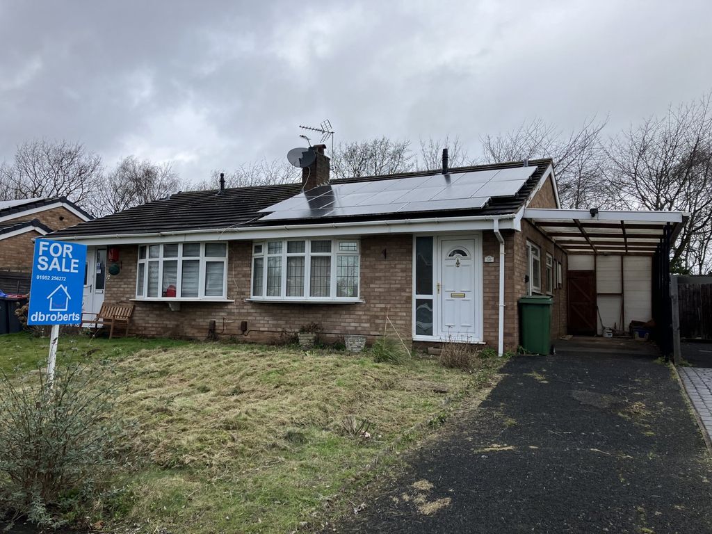 2 bed bungalow for sale in Heather Drive, Wellington, Telford, Shropshire TF1, £110,000