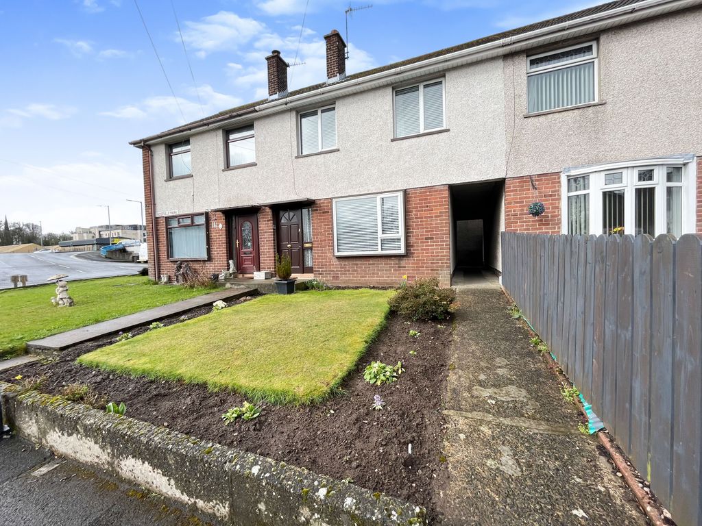 3 bed terraced house for sale in Roseville Park, Lisburn BT27, £99,950