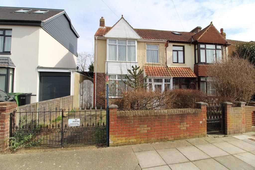 3 bed semi-detached house for sale in Lendorber Avenue, Cosham, Portsmouth PO6, £225,000
