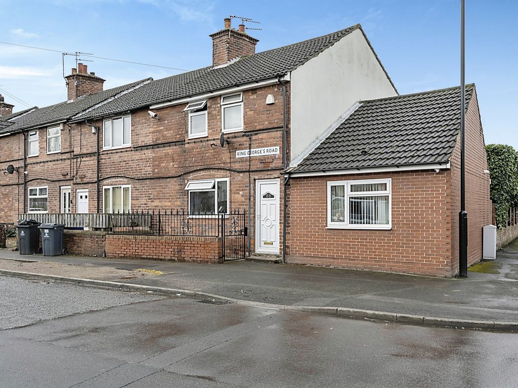 3 bed end terrace house for sale in King Georges Road, New Rossington, Doncaster DN11, £155,000