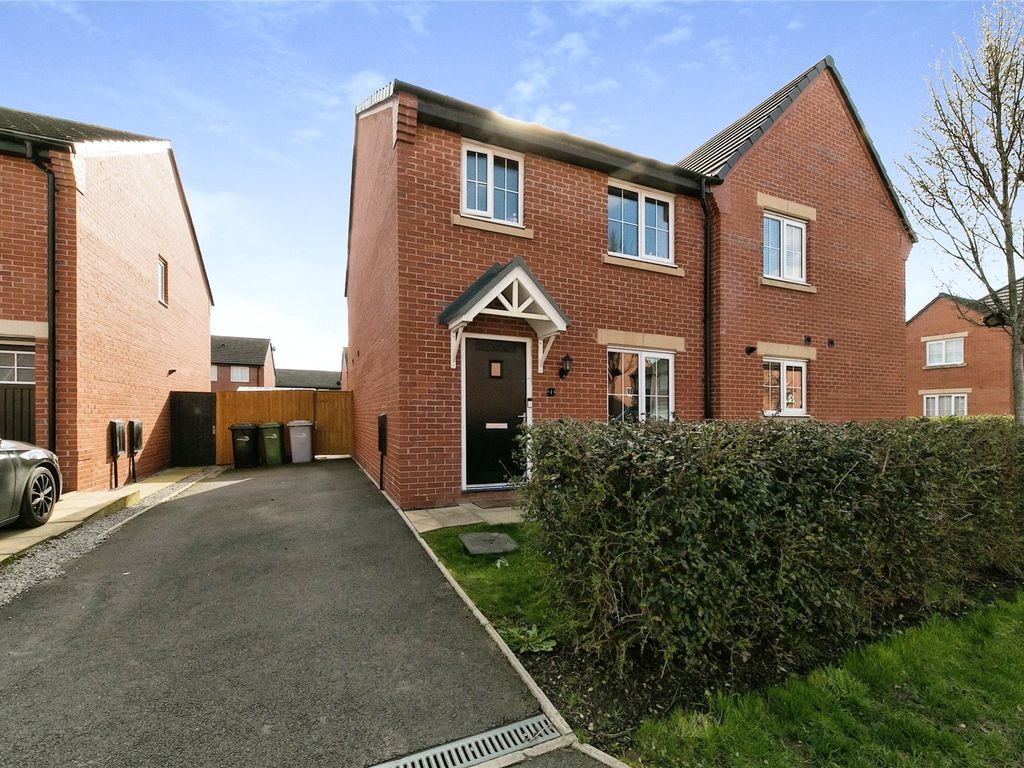 3 bed semi-detached house for sale in Little Meadow Place, Shavington, Crewe, Cheshire CW2, £205,000