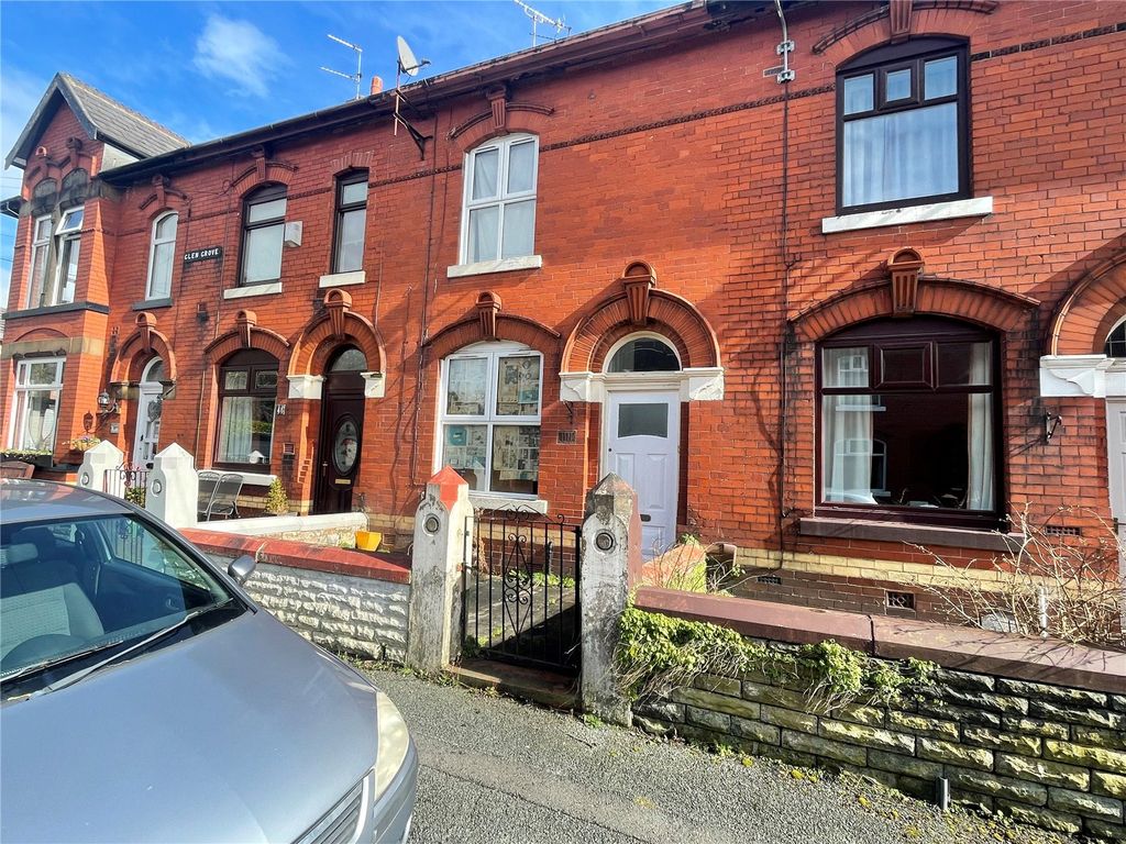 2 bed terraced house for sale in Glen Grove, Royton, Oldham, Greater Manchester OL2, £160,000