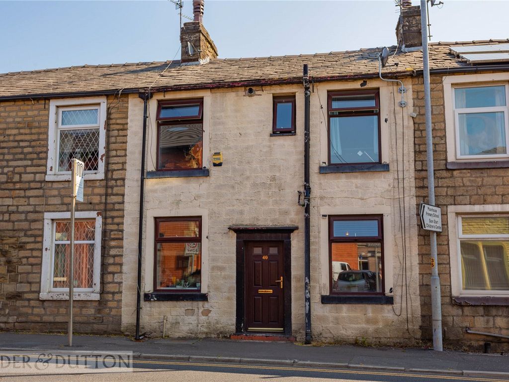 2 bed terraced house for sale in Rochdale Road, Milnrow, Rochdale, Greater Manchester OL16, £100,000