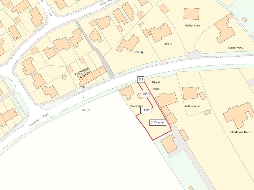 Land for sale in Broadway Road, Willersey, Broadway WR12, £250,000