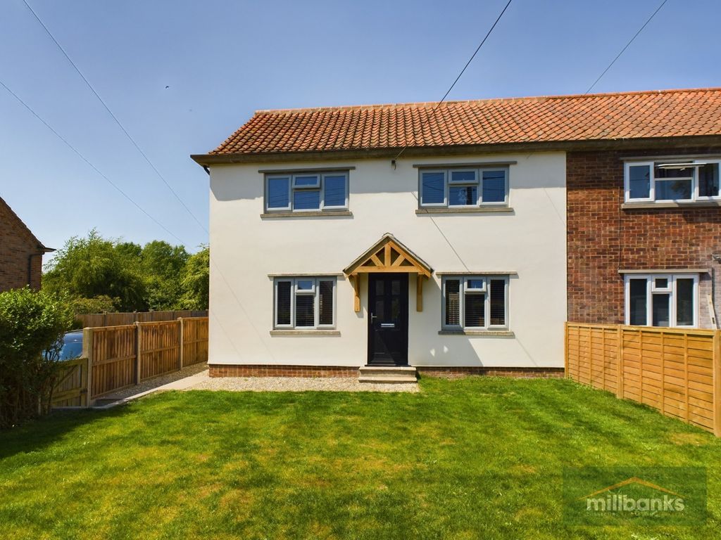 4 bed semi-detached house for sale in Church Street, Carbrooke, Thetford, Norfolk IP25, £275,000