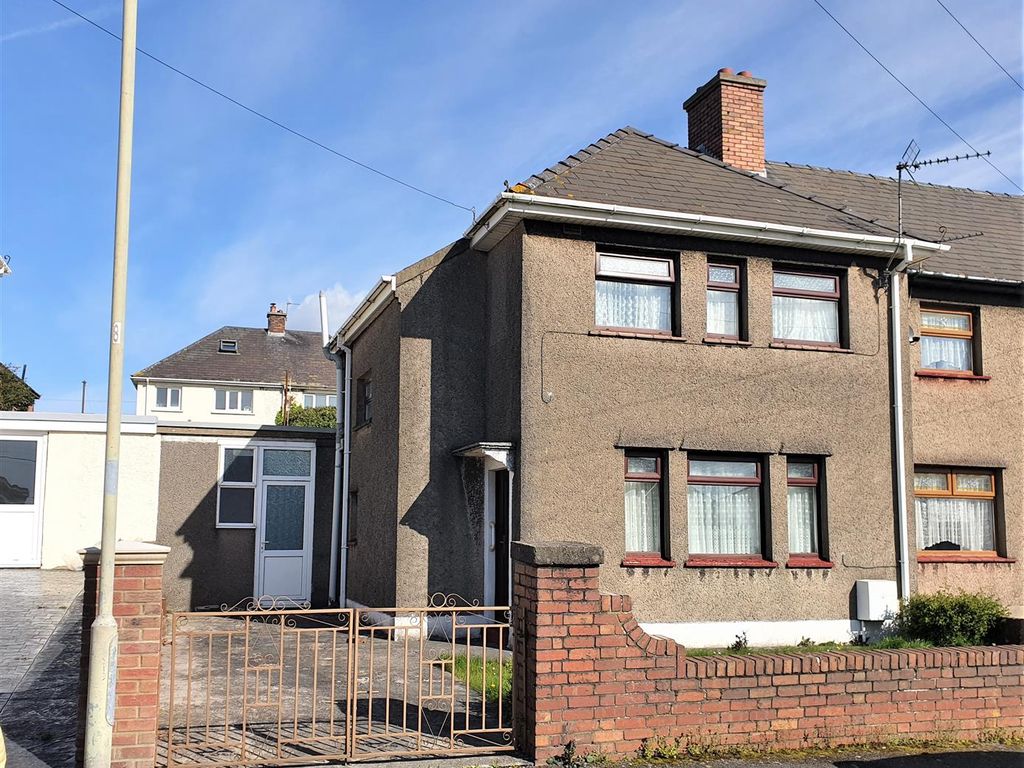 3 bed semi-detached house for sale in Marlas Road, Pyle, Bridgend CF33, £150,000