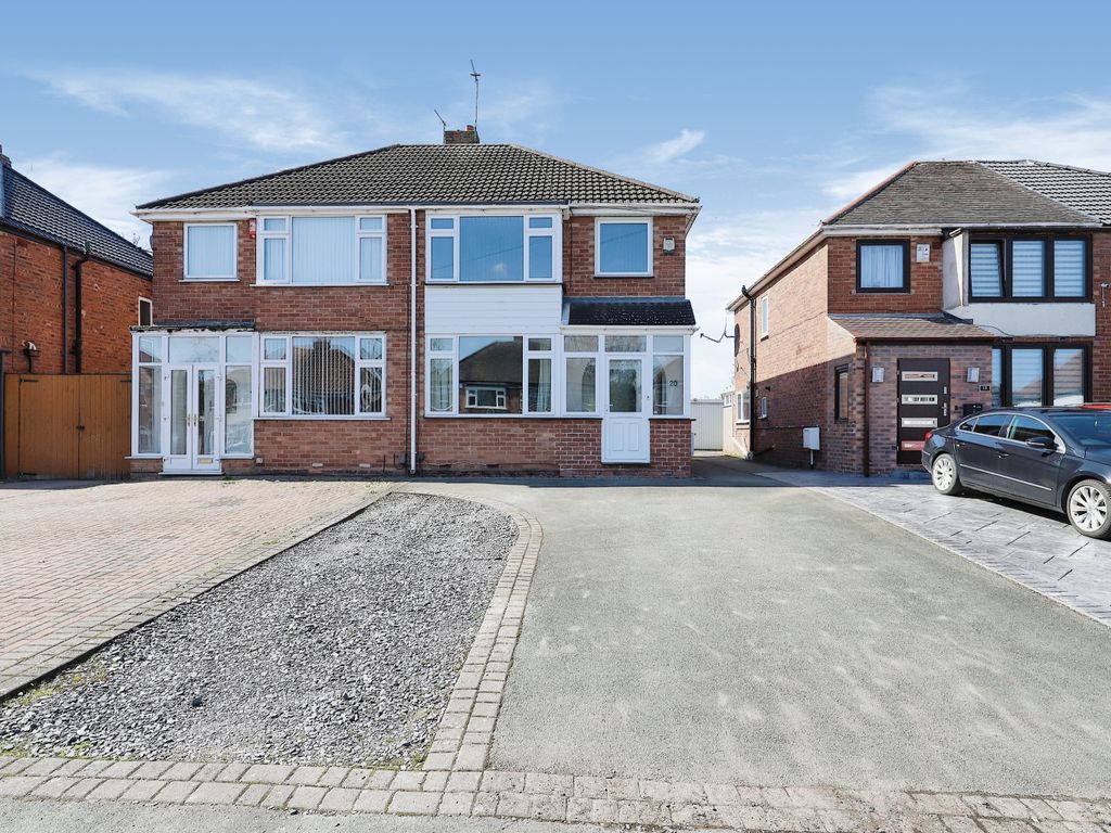 3 bed semi-detached house for sale in Crossland Crescent, Wolverhampton, West Midlands WV6, £240,000