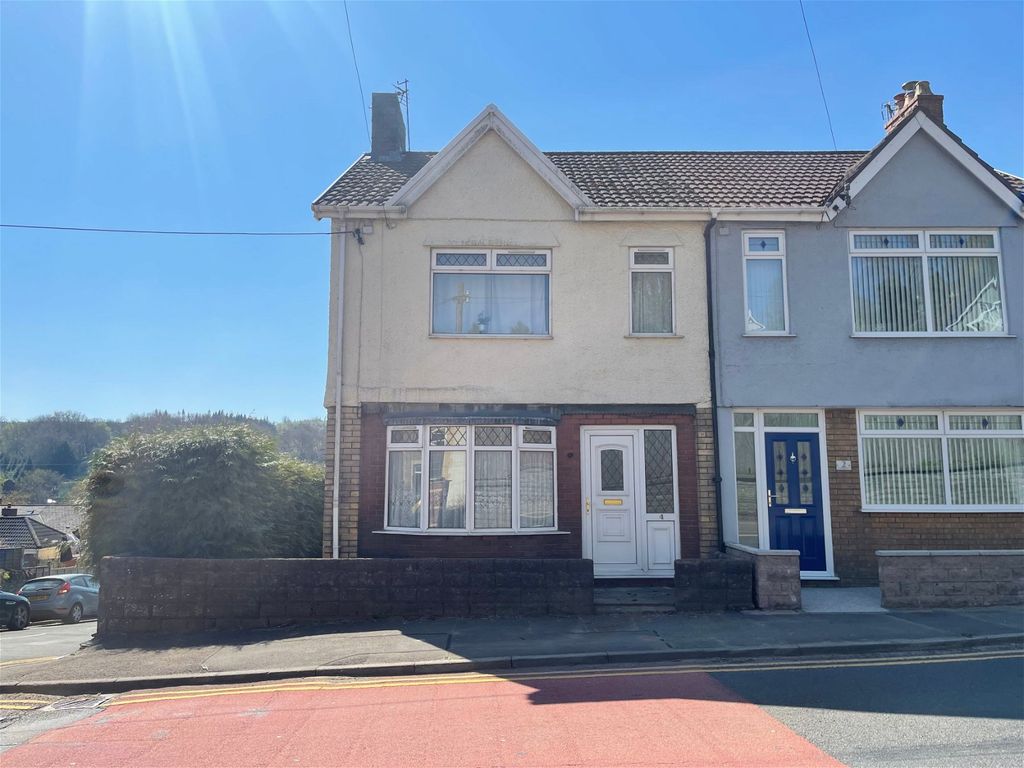 3 bed semi-detached house for sale in Commercial Road, Machen, Caerphilly CF83, £220,000