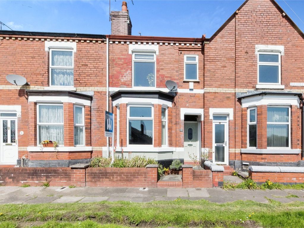 3 bed terraced house for sale in Bulkeley Street, Crewe, Cheshire CW1, £160,000