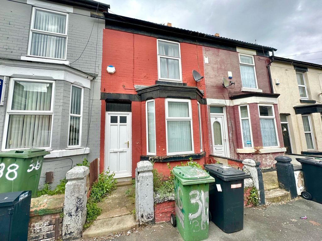 2 bed terraced house for sale in Woodville Road, Birkenhead, Merseyside CH42, £75,000