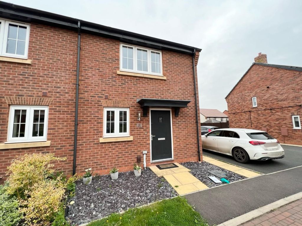 2 bed end terrace house for sale in Lister Avenue, Streethay, Lichfield WS13, £240,000