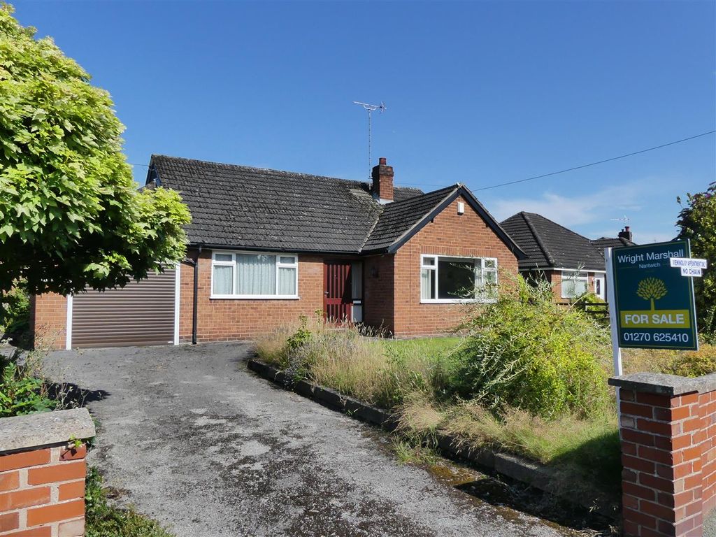 2 bed bungalow for sale in Wybunbury Road, Willaston, Cheshire CW5, £289,000