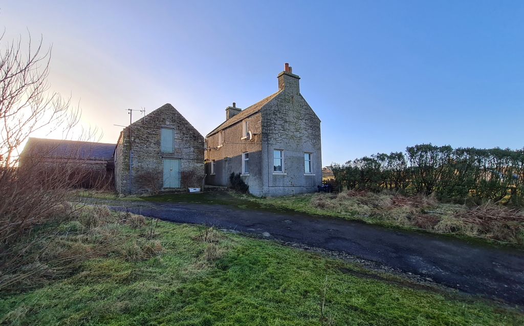 3 bed farmhouse for sale in Evie, Orkney KW17, £210,000