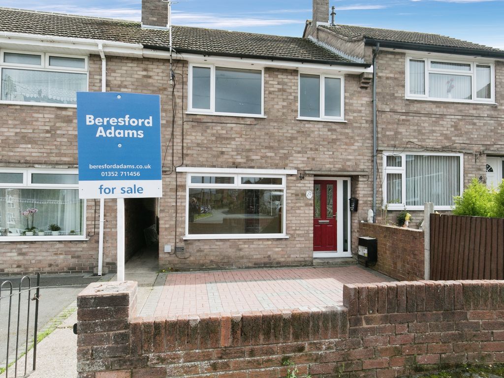 3 bed terraced house for sale in Knights Green, Flint, Flintshire CH6, £130,000