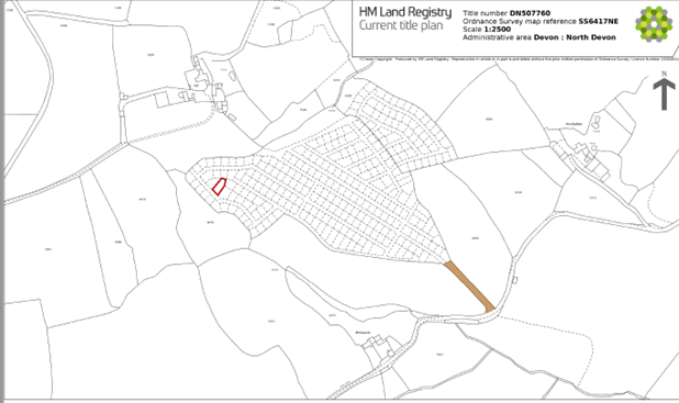 Land for sale in Burrington, Umberleigh EX37, £8,000