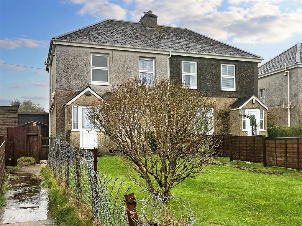 3 bed semi-detached house for sale in Porkellis, Helston TR13, £215,000