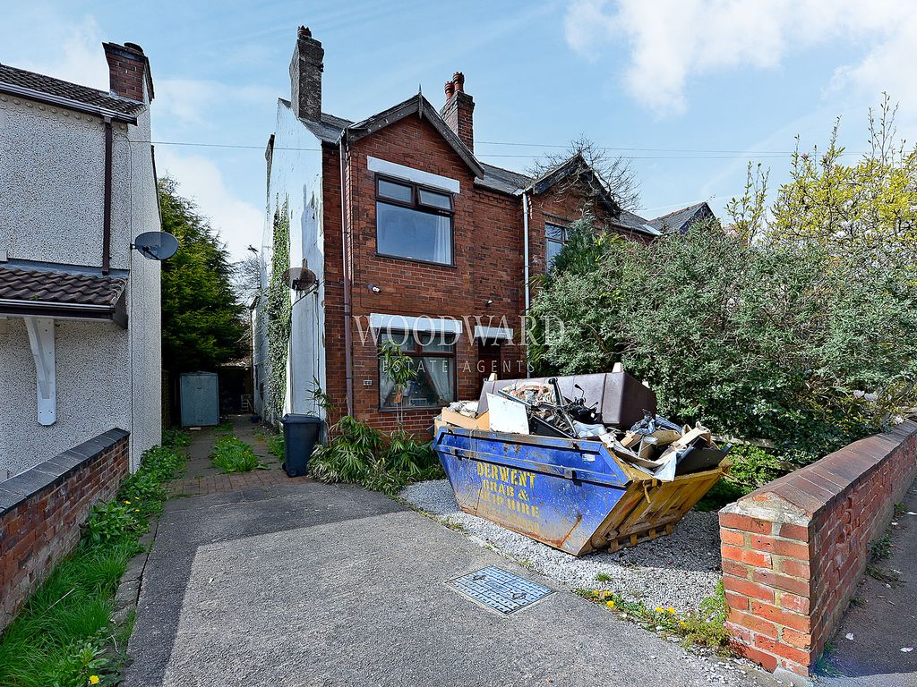 2 bed semi-detached house for sale in Alfreton Road, Newton, Alfreton DE55, £125,000
