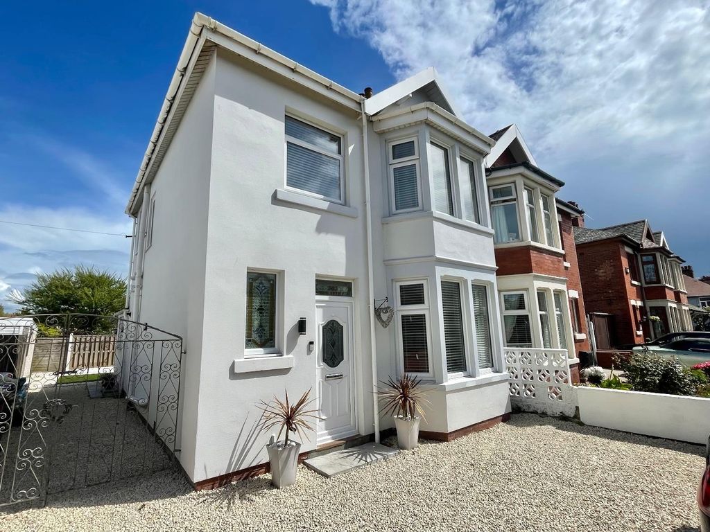 3 bed semi-detached house for sale in Devonshire Road, Bispham, Blackpool FY2, £220,000