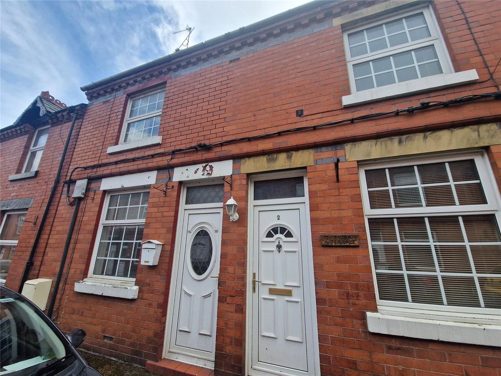 2 bed terraced house for sale in Mona Terrace, Ruabon, Wrexham LL14, £70,000