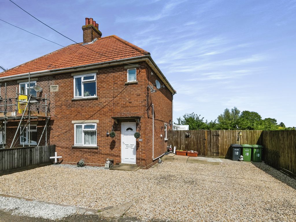 3 bed semi-detached house for sale in Hootens Row, Barroway Drove, Downham Market, Norfolk PE38, £200,000