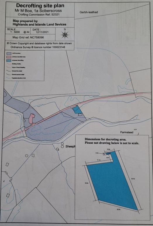 Land for sale in Plot Near The Kerrow, Sciberscross, Rogart Sutherland IV28, £75,000
