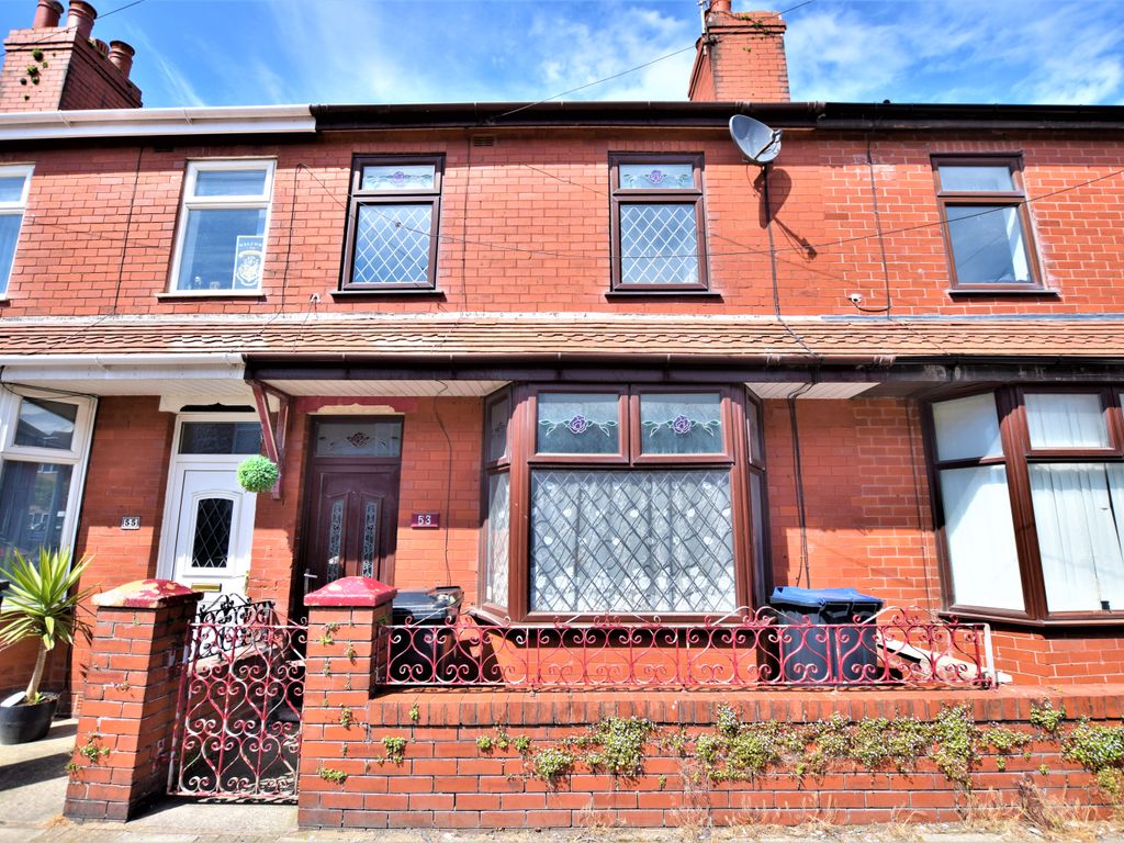 3 bed terraced house for sale in Hodder Avenue, Blackpool FY1, £115,000