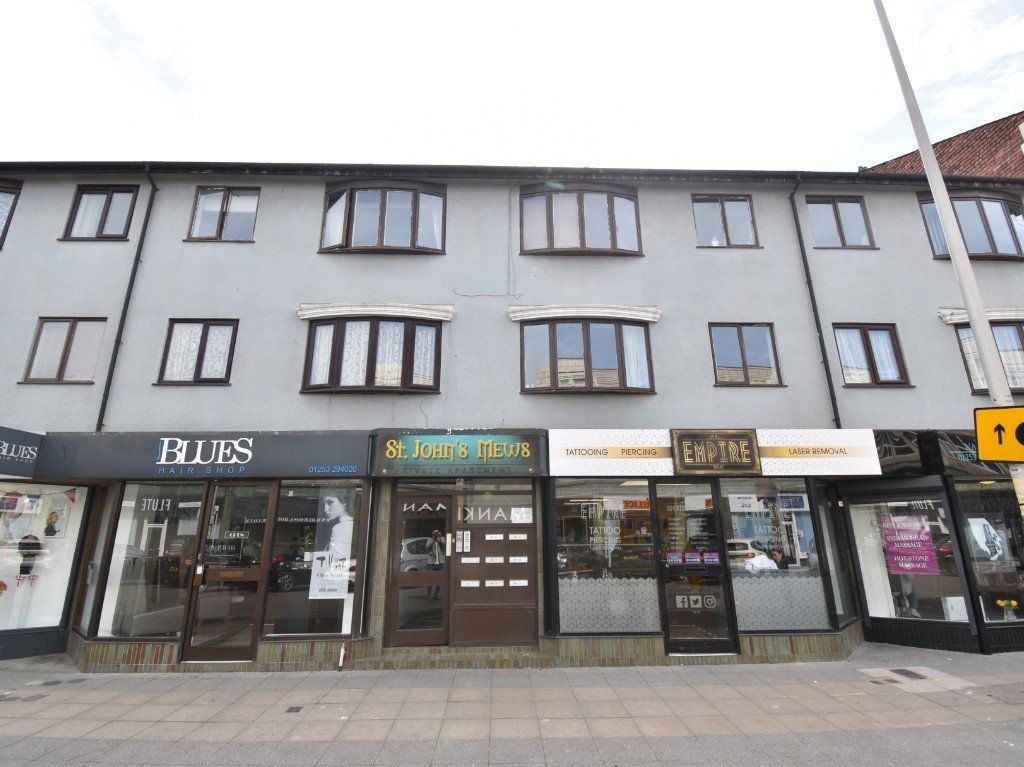 2 bed flat for sale in Church Street, Blackpool FY1, £80,000