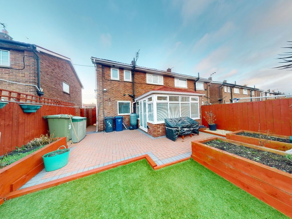 3 bed semi-detached house for sale in Whiteleas Way, South Shields NE34, £149,995