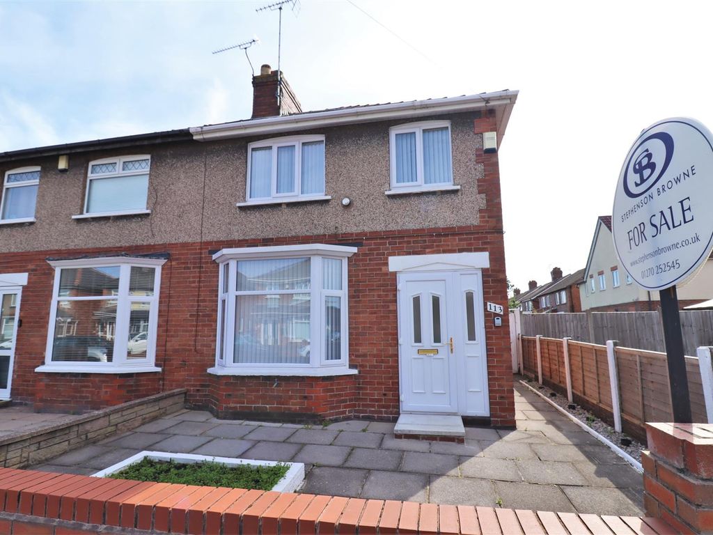 3 bed semi-detached house for sale in Ernest Street, Crewe CW2, £155,000