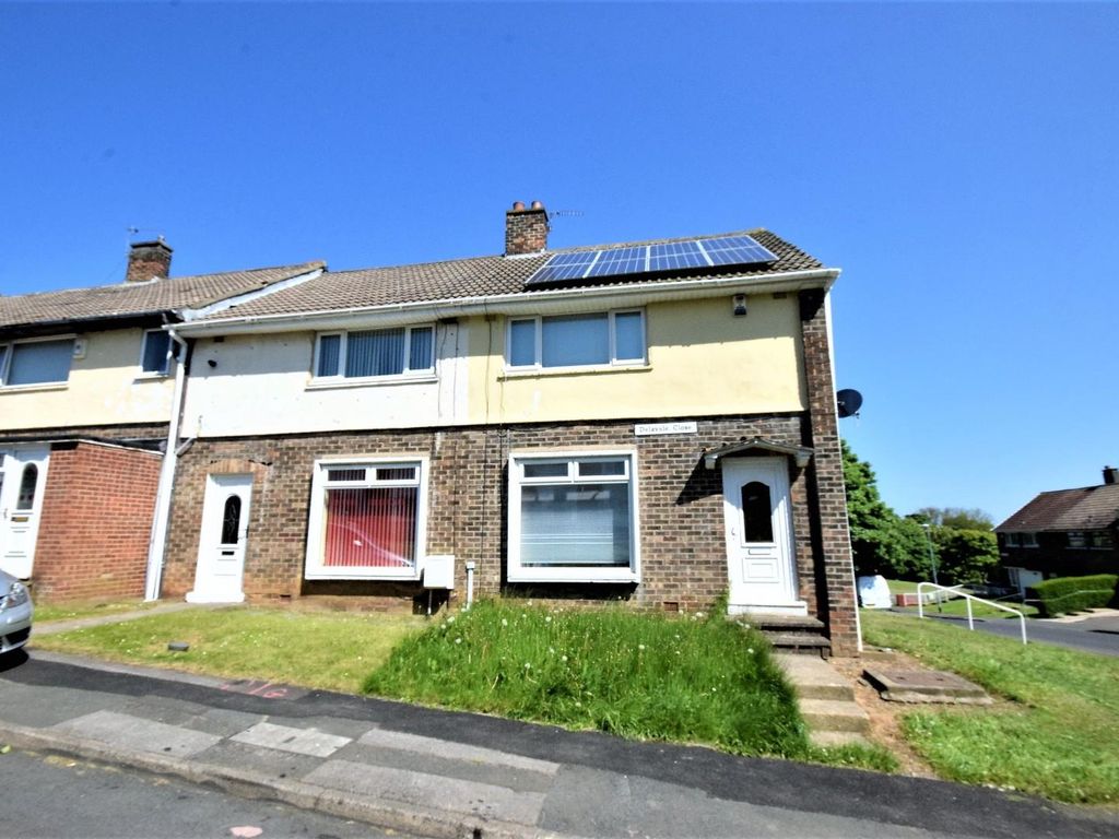 2 bed terraced house for sale in Delavale Close, Peterlee, County Durham SR8, £66,000