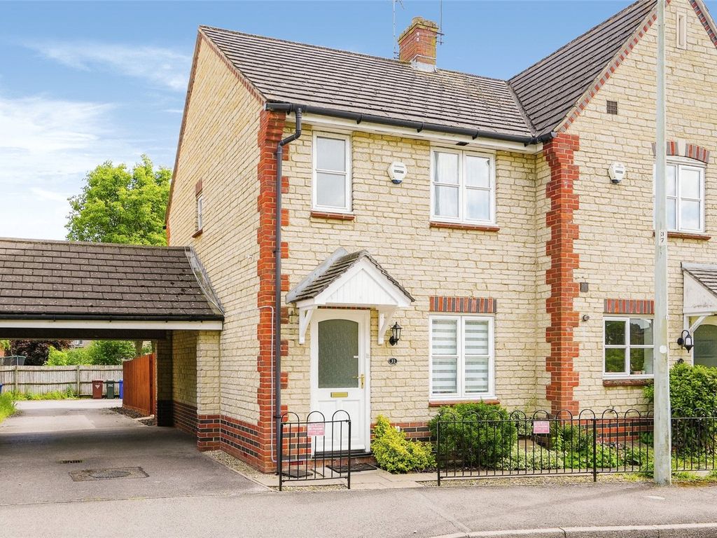 2 bed semi-detached house for sale in Mallards Way, New Langford Village, Bicester OX26, £295,000