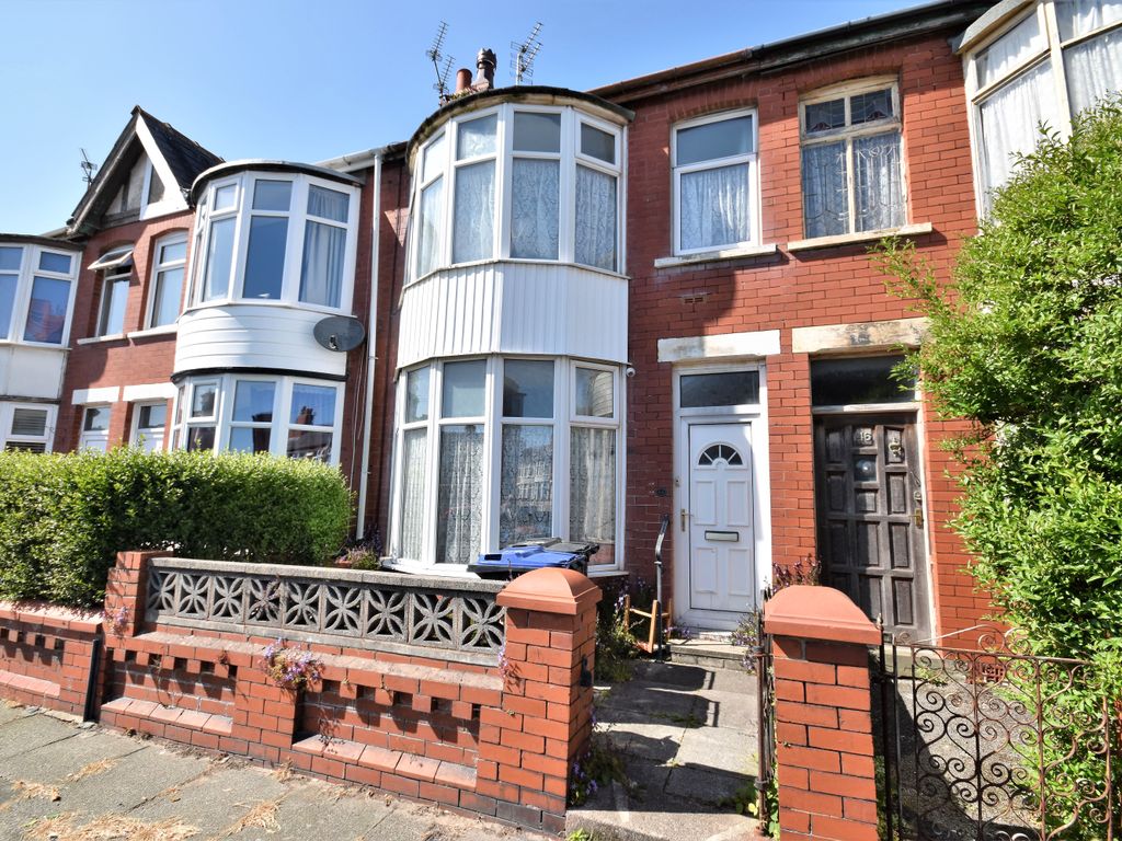 2 bed terraced house for sale in Johnson Road, Blackpool FY4, £70,000