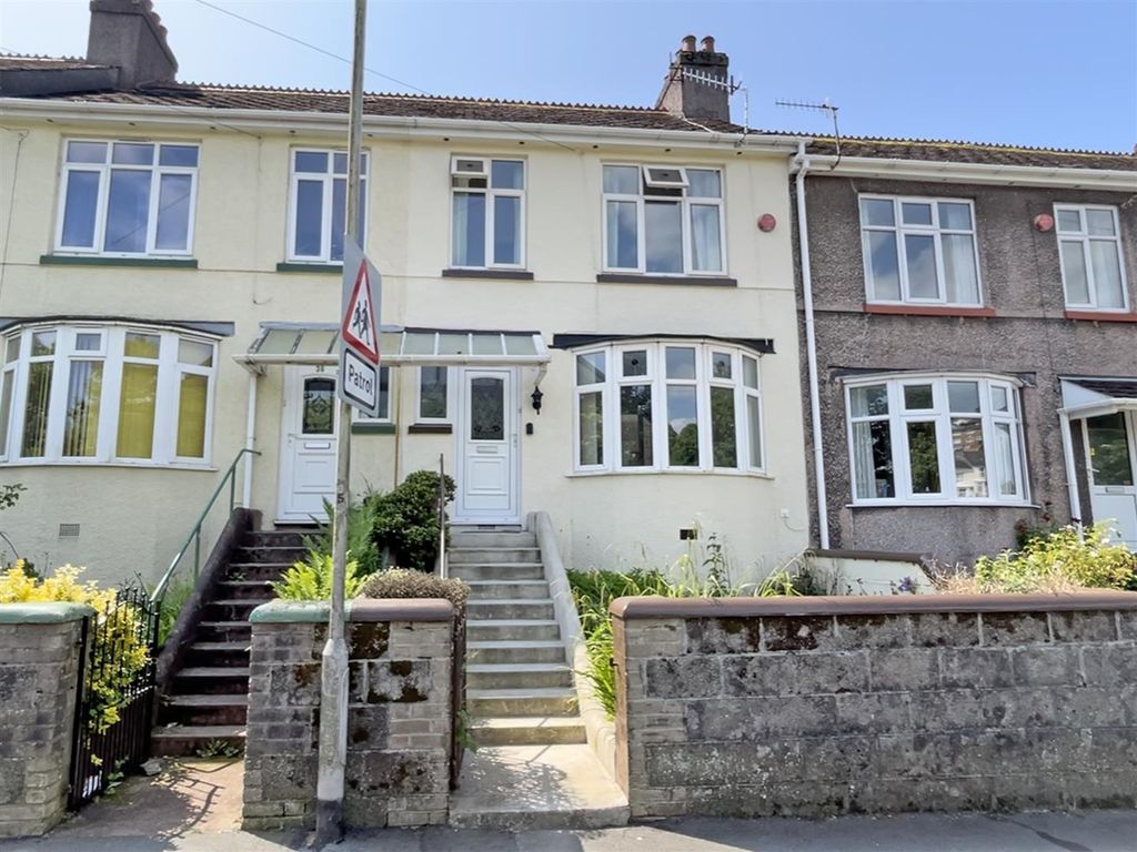 3 bed terraced house for sale in Bernice Terrace, Lipson, Plymouth PL4, £175,000