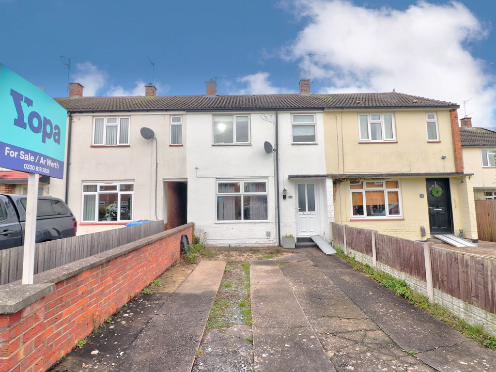 2 bed terraced house for sale in Swarkestone Drive, Littleover, Derby DE23, £160,000