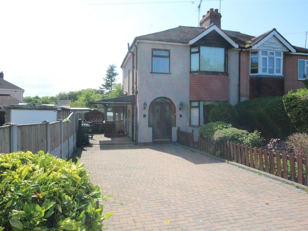 3 bed semi-detached house for sale in Glyndwr Road, Llysfaen, Colwyn Bay LL29, £197,500