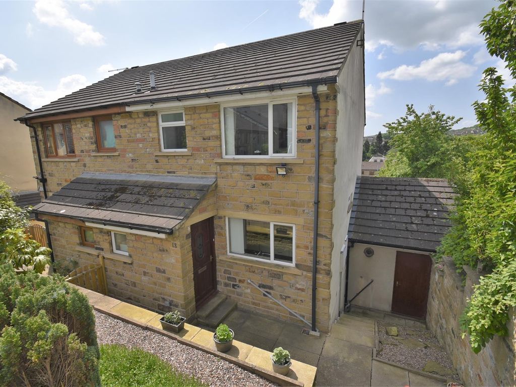 3 bed semi-detached house for sale in Bowling Green Court, Longwood, Huddersfield HD3, £210,000