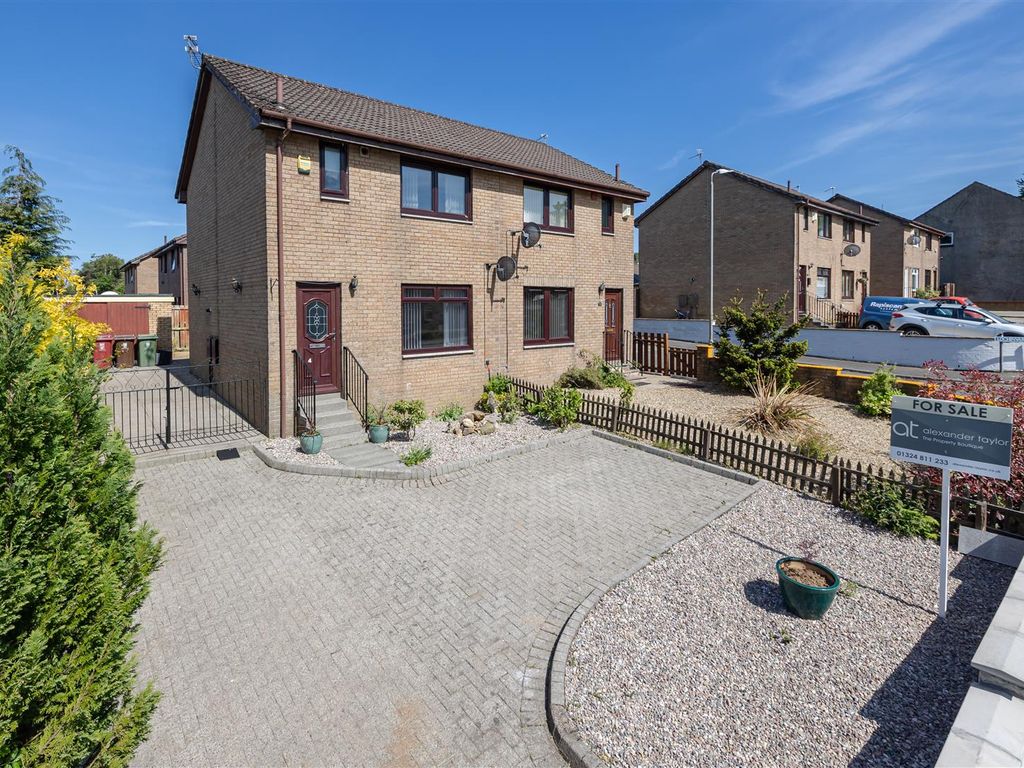 3 bed semi-detached house for sale in Lochinvar Place, Bonnybridge FK4, £159,995