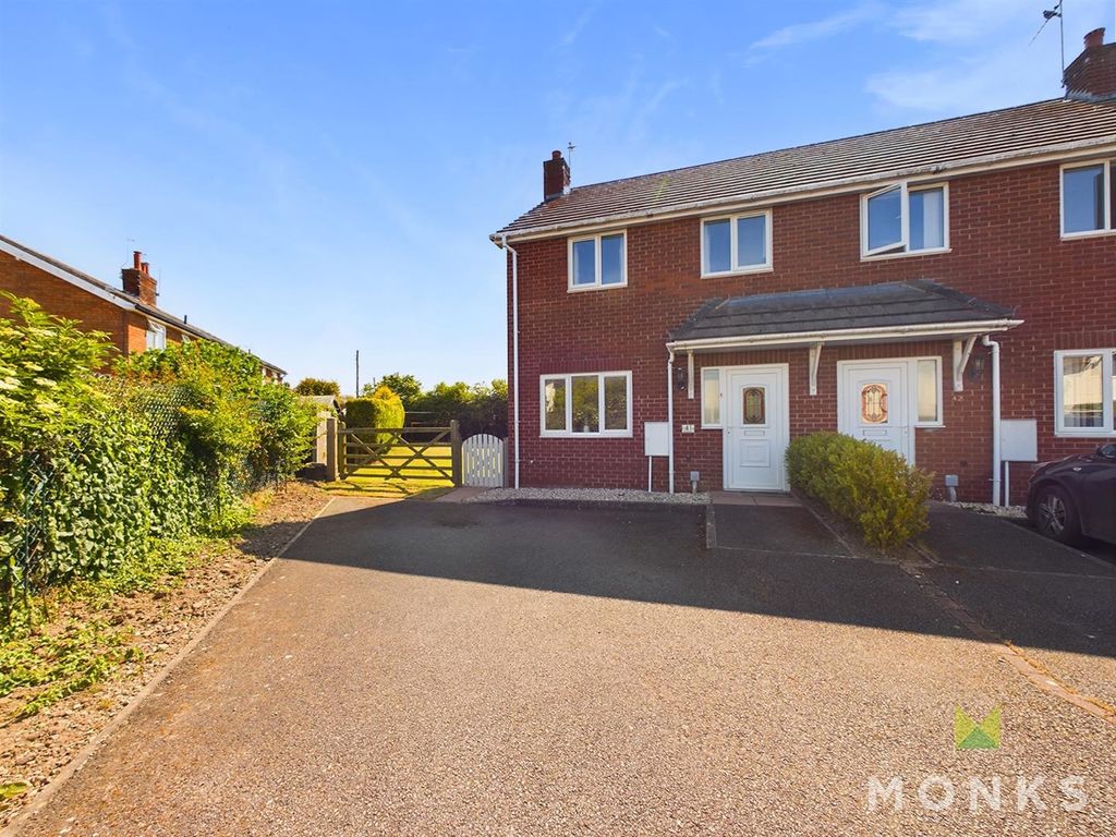 3 bed semi-detached house for sale in The Crescent, Montford Bridge, Shrewsbury SY4, £259,000