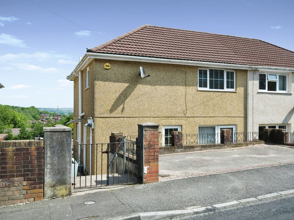 3 bed semi-detached house for sale in Porcher Avenue, Glyncoch, Pontypridd CF37, £90,000