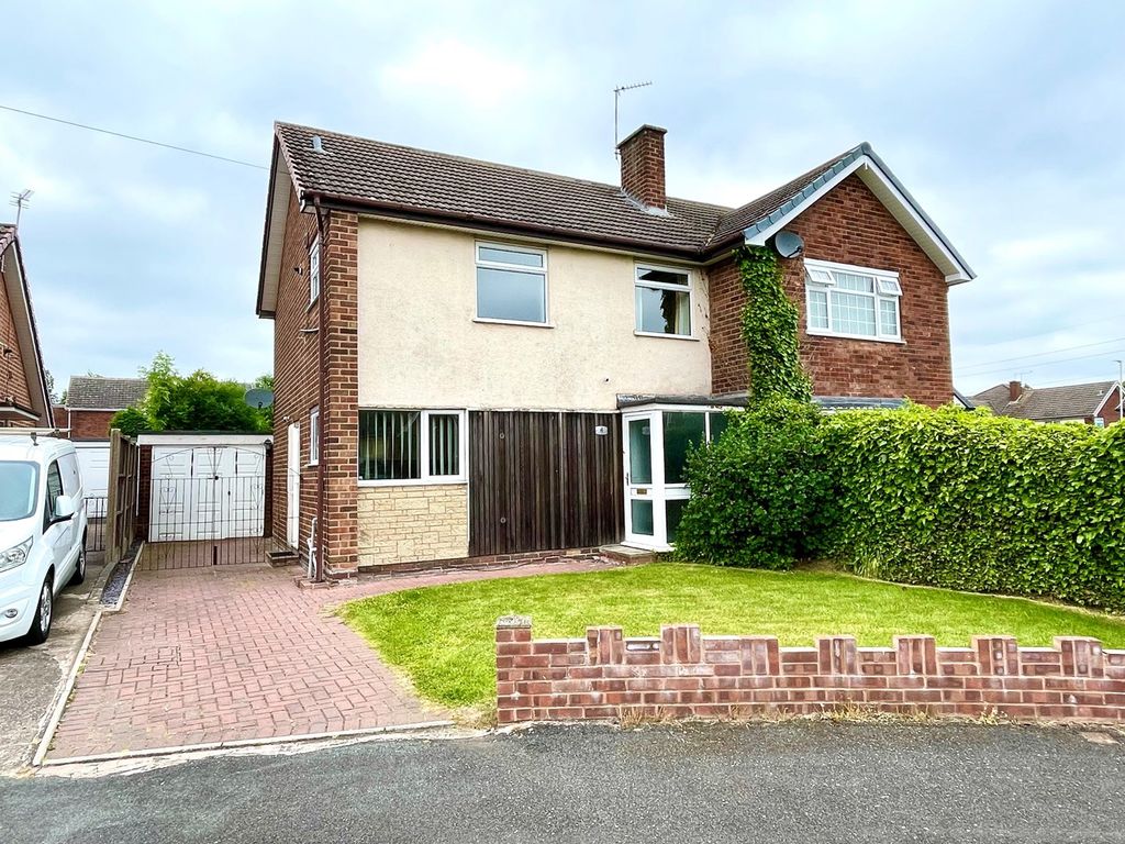 3 bed semi-detached house for sale in Hopton Crescent, Lyndale Park, Wednesfield WV11, £209,995