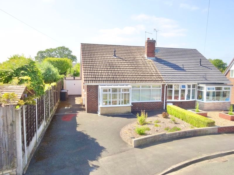 2 bed semi-detached bungalow for sale in Lords Mill Road, Shavington, Crewe, Cheshire CW2, £190,000