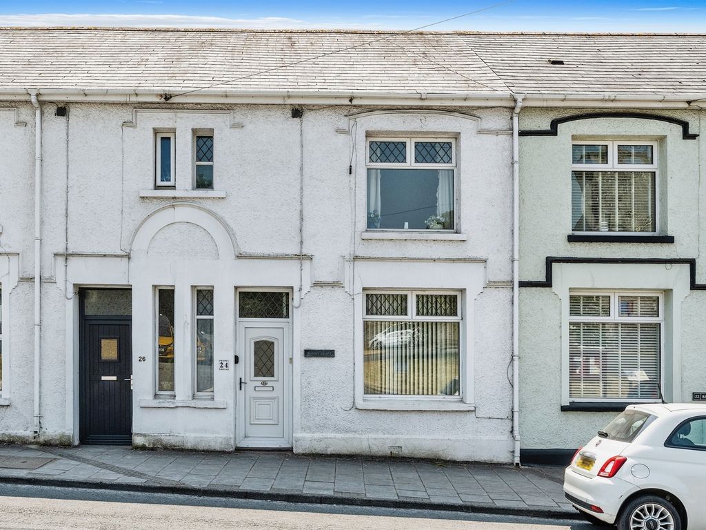 3 bed terraced house for sale in High Street, Laleston, Bridgend CF32, £200,000