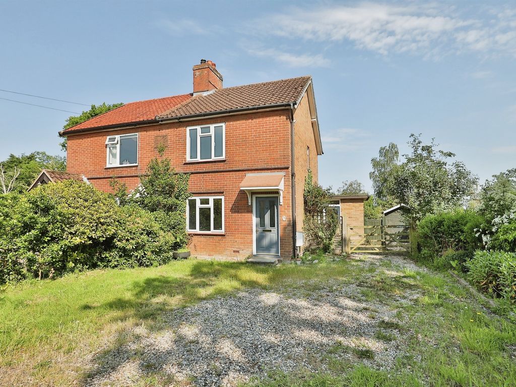 3 bed semi-detached house for sale in Market Street, Shipdham, Thetford IP25, £240,000