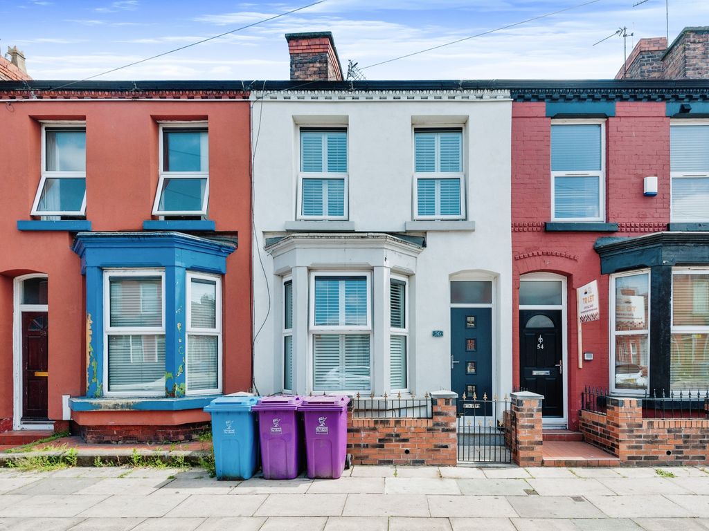 2 bed terraced house for sale in Bagot Street, Liverpool, Merseyside L15, £140,000