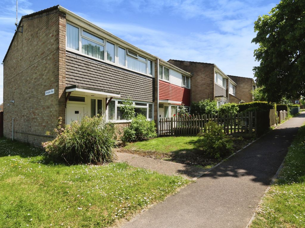 3 bed end terrace house for sale in Samples Way, Poole BH17, £300,000