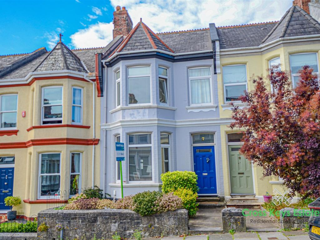 3 bed terraced house for sale in Amherst Road, Plymouth PL3, £290,000